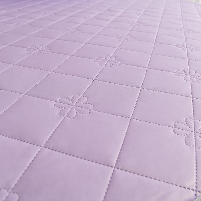 91家纺网 家纺一手货源 找家纺 2025新款清凉舒适凉感丝夏被四件套 浅紫