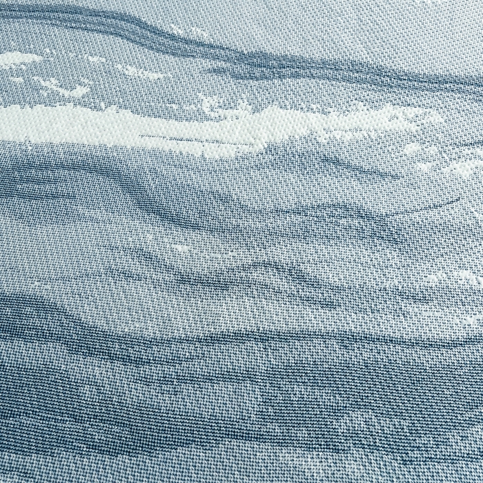 91家纺网 家纺一手货源 找家纺 （总）野马寝具跨境电商专供 2025新款潮汐床笠-山水蓝