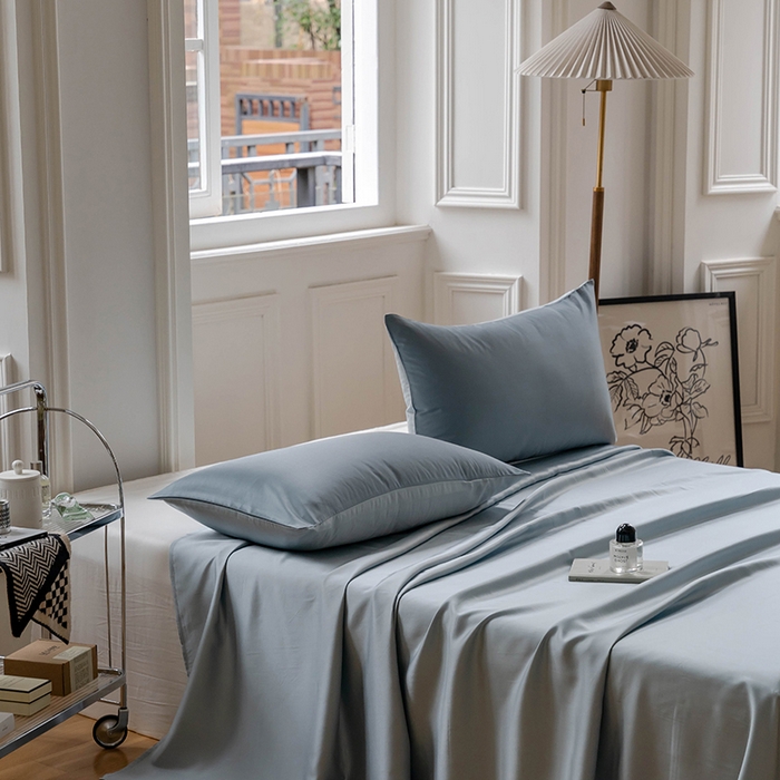 91家纺网 家纺一手货源 找家纺 （总）咏绒家纺工厂店 2025新款60S奥地利兰精天丝轻奢系列-单床单