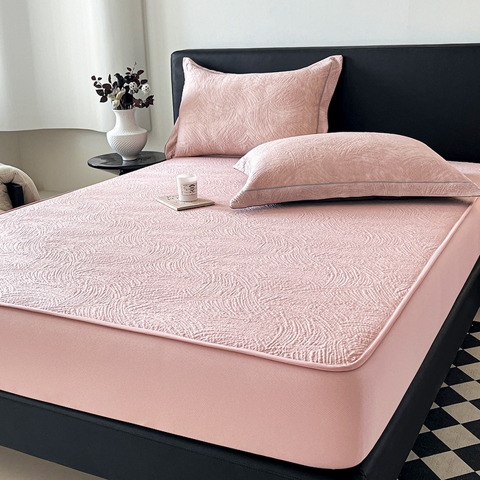 91家纺网 家纺一手货源 找家纺 （总）蓝邻家纺 2025新款PE提花床笠凉席-涂鸦系列