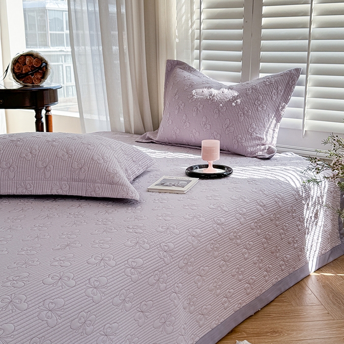 91家纺网 家纺一手货源 找家纺 琳可家居 花开蝶自来系列双面再生纤维素纤维床盖高温水洗两面可用 花开蝶自来-紫