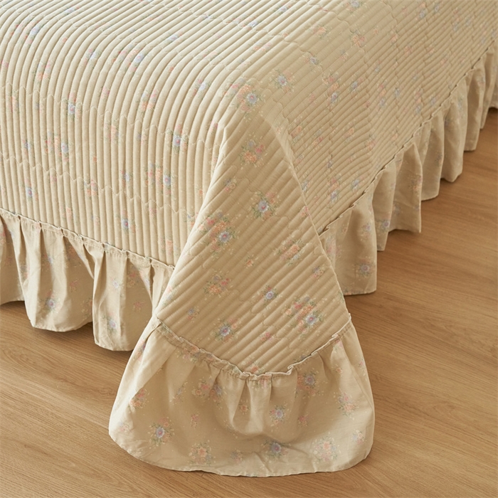 91家纺网 家纺一手货源 找家纺 恒爱家纺 2024新款全棉甜美少女单床盖 半夏