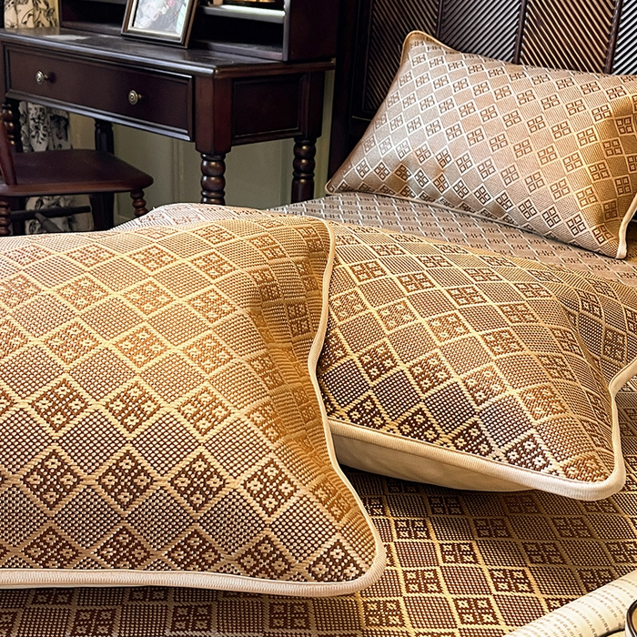 91家纺网 家纺一手货源 找家纺 （总）网红馆 2025新款花边冰藤席凉席-夏之语床笠款