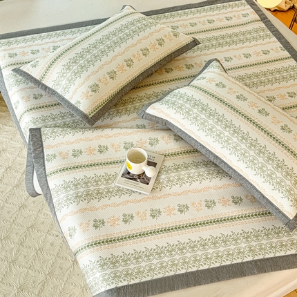 91家纺网 家纺一手货源 找家纺 （总）源舍家纺 2025新款冰豆豆斜纹数码印花席