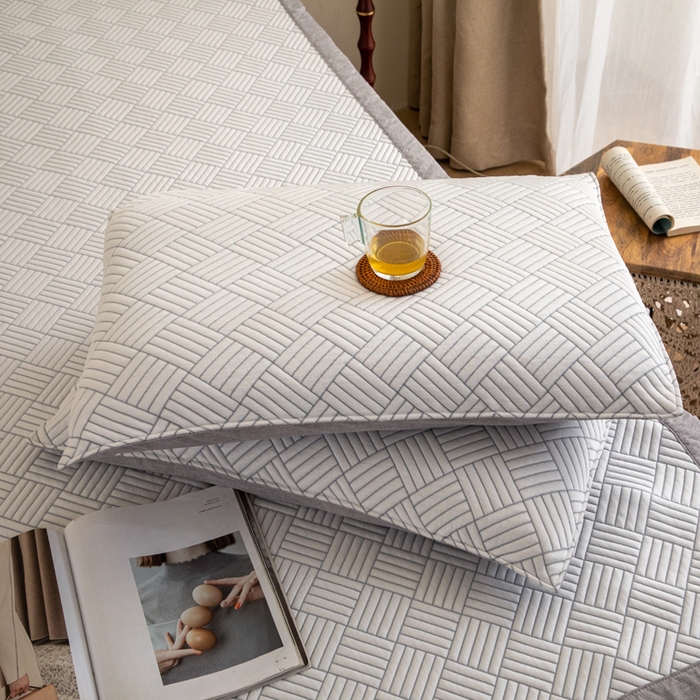 91家纺网 家纺一手货源 找家纺 野马寝具跨境电商专供 2025新款高分子冰感垫软凉席 斜方格