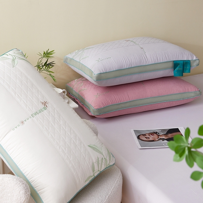 91家纺网 家纺一手货源 找家纺 （总）幸运草 2025新款热熔枕成人家用高枕可水洗可拆卸枕芯-茶颜悦色