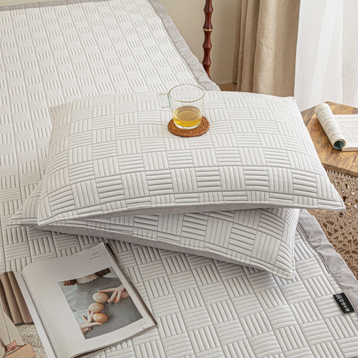 91家纺网 家纺一手货源 找家纺 野马寝具跨境电商专供 2025新款高分子冰感垫软凉席 正方格