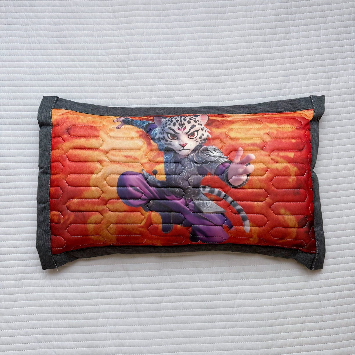 91家纺网 家纺一手货源 找家纺 纽乐家纺 2025新款卡通5D数码印花哪吒周边儿童冰丝乳胶凉枕枕套枕芯 哪吒-3