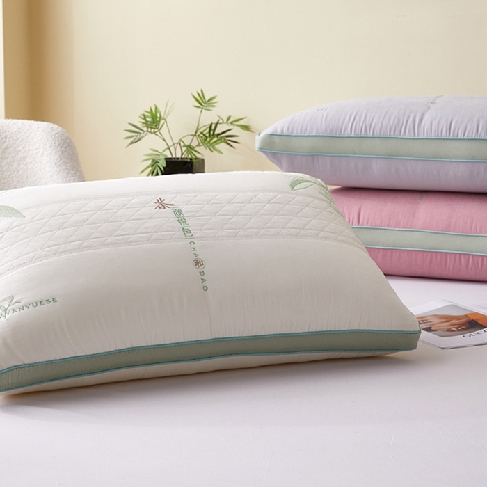91家纺网 家纺一手货源 找家纺 （总）幸运草 2025新款热熔枕成人家用高枕可水洗可拆卸枕芯-茶颜悦色