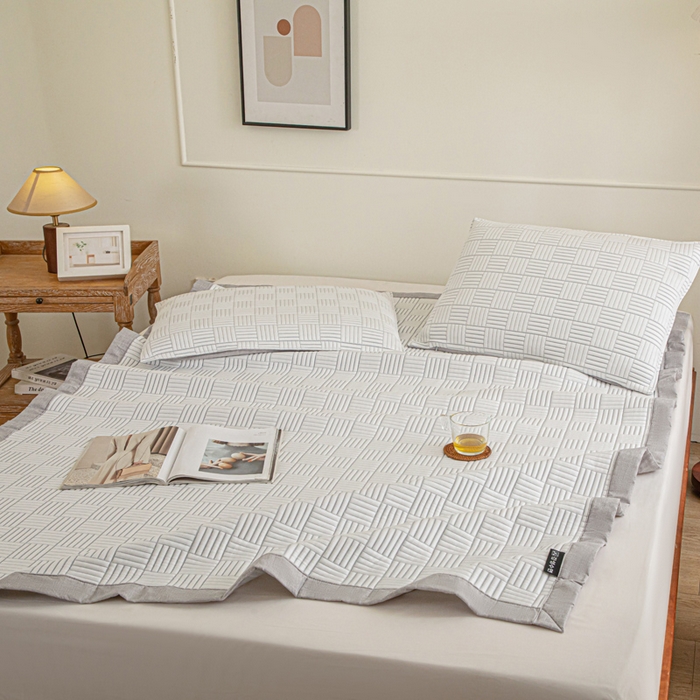 91家纺网 家纺一手货源 找家纺 （总）野马寝具跨境电商专供 2025新款高分子冰感垫软凉席