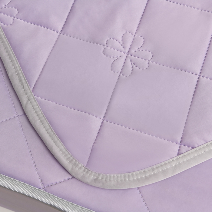 91家纺网 家纺一手货源 找家纺 2025新款清凉舒适凉感丝夏被四件套 浅紫