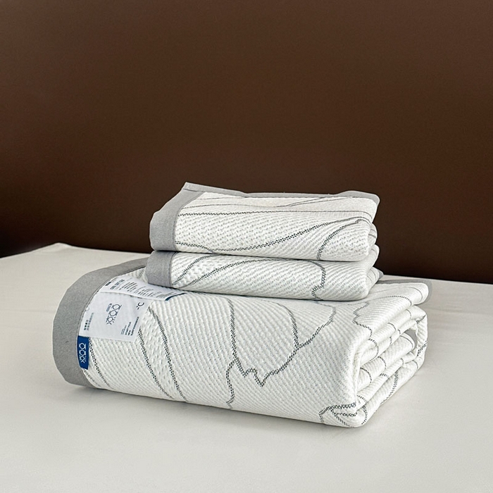 91家纺网 家纺一手货源 找家纺 麦伦家居 2025新款3D凉豆豆凉席提花如画系列 冰菘