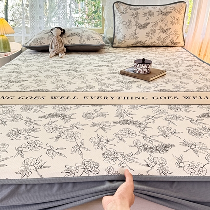 91家纺网 家纺一手货源 找家纺 （总）源舍家纺 2025新款冰豆豆斜纹数码印花席