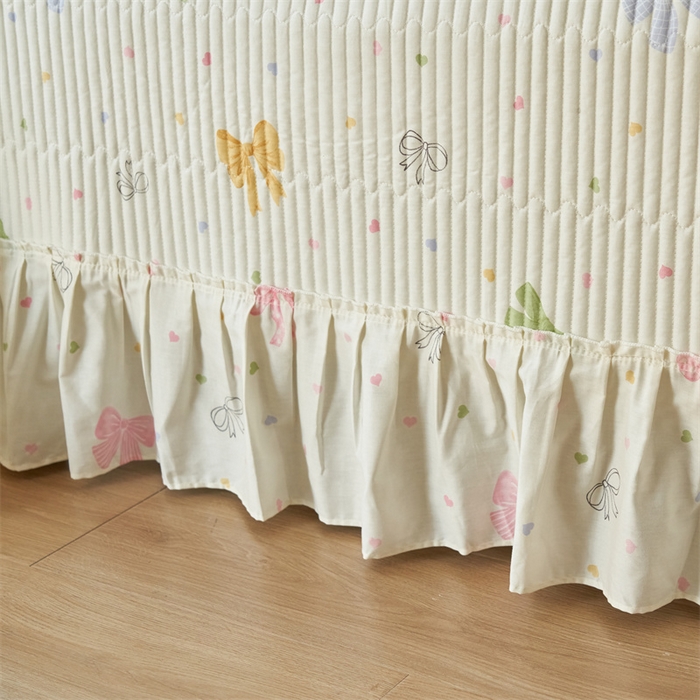 91家纺网 家纺一手货源 找家纺 恒爱家纺 2024新款全棉甜美少女单床盖 幻真