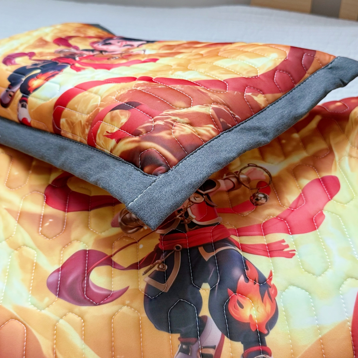 91家纺网 家纺一手货源 找家纺 纽乐家纺 2025新款卡通5D数码印花哪吒周边儿童冰丝乳胶凉枕枕套枕芯 哪吒-7