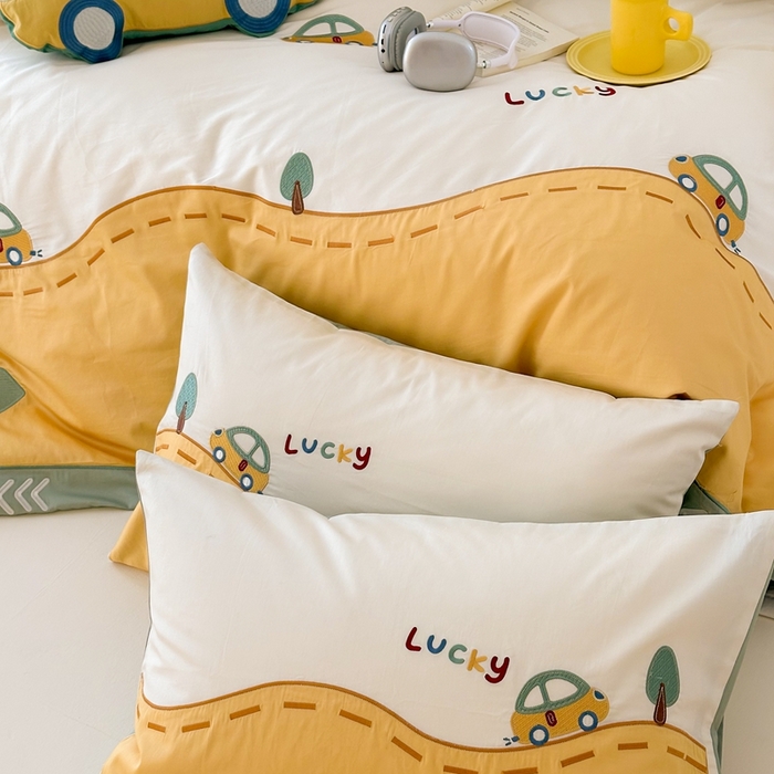 91家纺网 家纺一手货源 找家纺 （总）西西家居 2025新款100支澳棉纯棉四件套-汽车小队