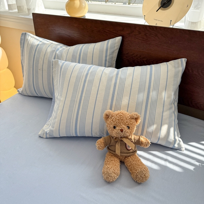 91家纺网 家纺一手货源 找家纺 呗旺鹿 2025新款学生季全棉纯棉40支跑量款巴恩风四件套 比格兰