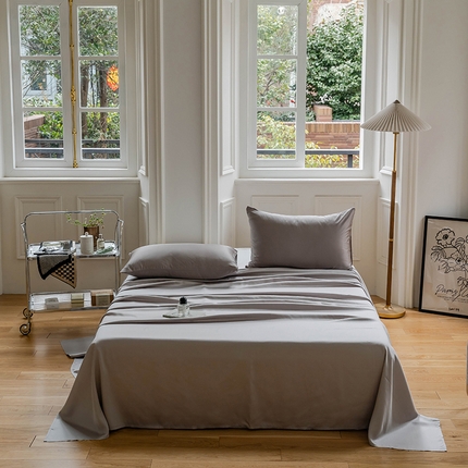 咏绒家纺工厂店 2025新款60S奥地利兰精天丝轻奢系列-单床单 岩石灰