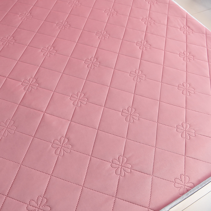 91家纺网 家纺一手货源 找家纺 2025新款清凉舒适凉感丝夏被四件套 豆沙