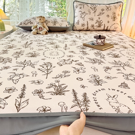 91家纺网 家纺一手货源 找家纺 （总）源舍家纺 2025新款冰豆豆斜纹数码印花席