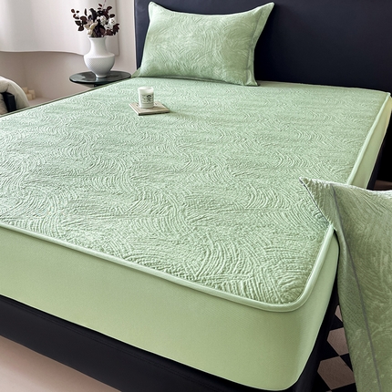 91家纺网 家纺一手货源 找家纺 （总）蓝邻家纺 2025新款PE提花床笠凉席-涂鸦系列