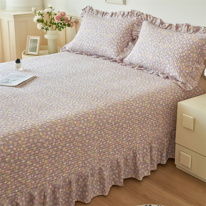 91家纺网 家纺一手货源 找家纺 恒爱家纺 2024新款全棉甜美少女单床盖 绝影