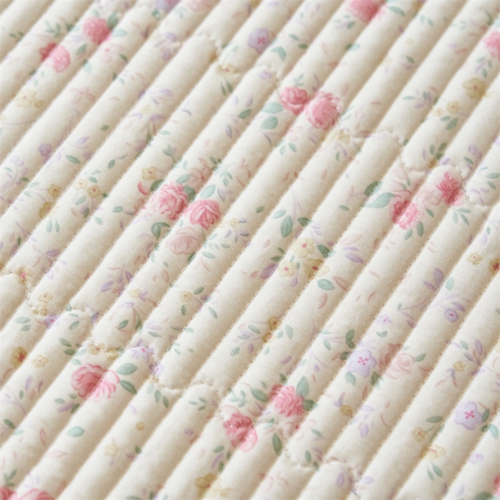 91家纺网 家纺一手货源 找家纺 恒爱家纺 2024新款全棉甜美少女单床盖 夏醉浅梦