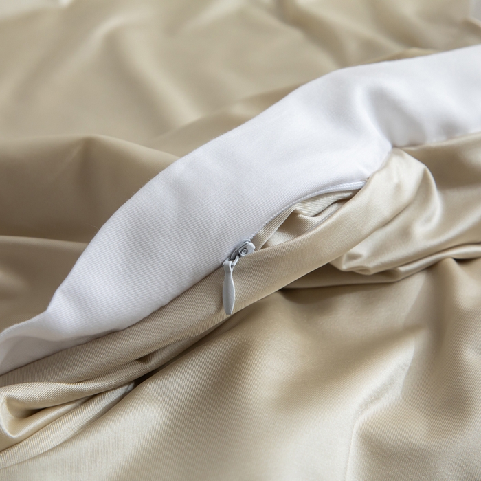 91家纺网 家纺一手货源 找家纺 野马寝具跨境电商专供 2025新款森氧冰蚕蚕丝被 金色