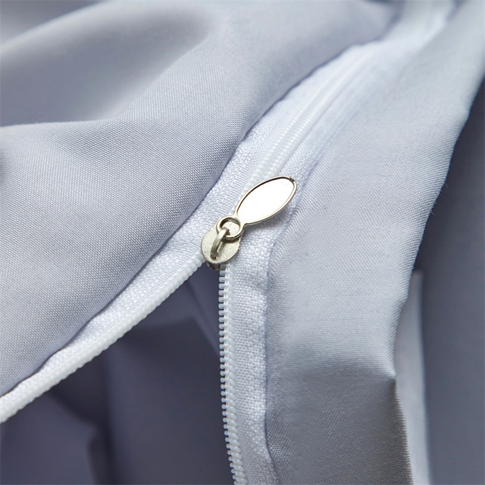 91家纺网 家纺一手货源 找家纺 佳宇轩 2025新款亲肤水洗棉刺绣四件套系列 蜜羽-浅灰