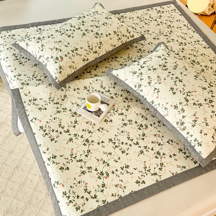 91家纺网 家纺一手货源 找家纺 （总）源舍家纺 2025新款冰豆豆斜纹数码印花席