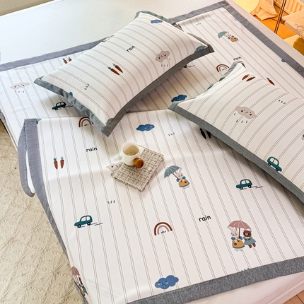 91家纺网 家纺一手货源 找家纺 （总）源舍家纺 2025新款冰豆豆斜纹数码印花席