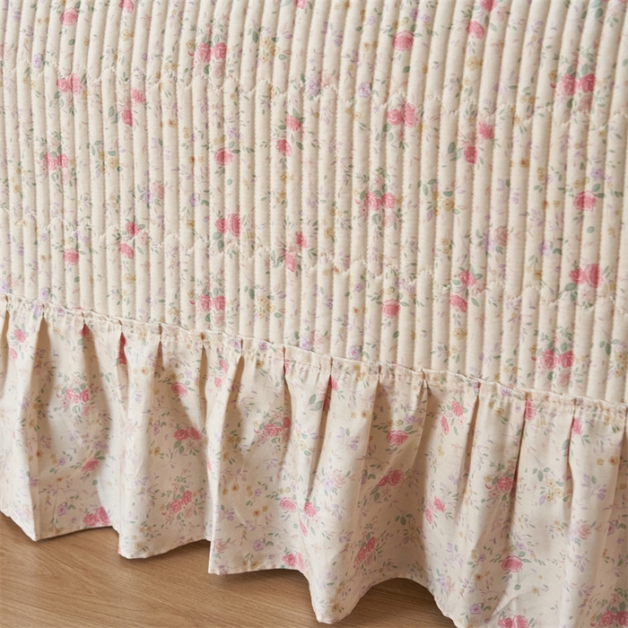 91家纺网 家纺一手货源 找家纺 恒爱家纺 2024新款全棉甜美少女单床盖 夏醉浅梦