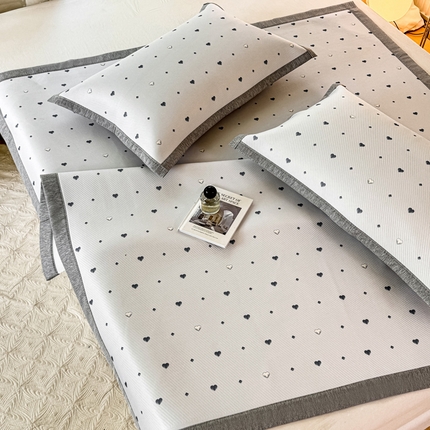 91家纺网 家纺一手货源 找家纺 （总）源舍家纺 2025新款冰豆豆斜纹数码印花席