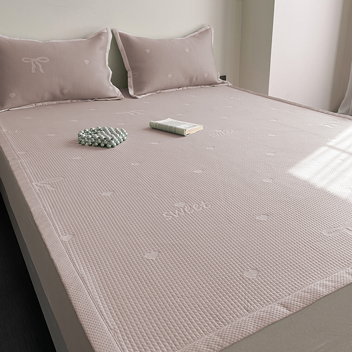 91家纺网 家纺一手货源 找家纺 麦伦家居 2025新款3D凉豆豆凉席系列（爱豆、甜梦） 甜梦-粉