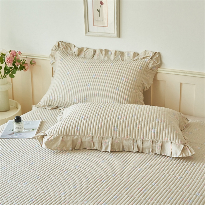 91家纺网 家纺一手货源 找家纺 恒爱家纺 2024新款全棉甜美少女单床盖 半夏