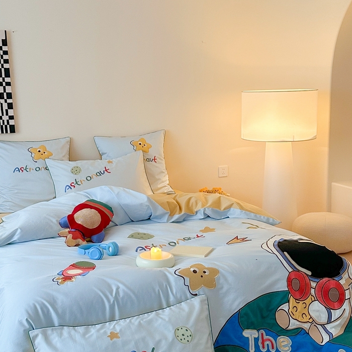 91家纺网 家纺一手货源 找家纺 （总）西西家居 2025新款100支澳棉纯棉四件套-太空旅行