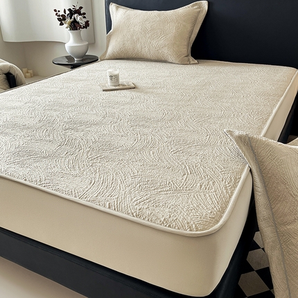 91家纺网 家纺一手货源 找家纺 （总）蓝邻家纺 2025新款PE提花床笠凉席-涂鸦系列