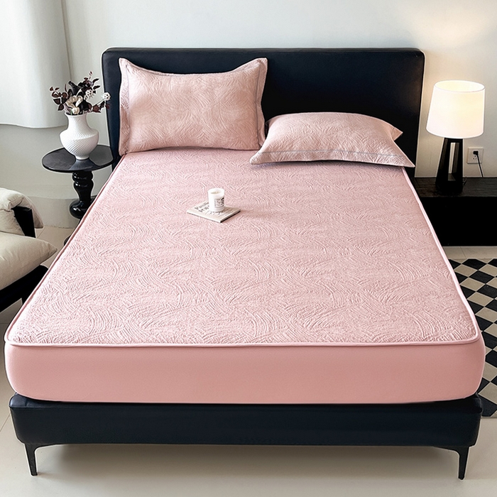 91家纺网 家纺一手货源 找家纺 （总）蓝邻家纺 2025新款PE提花床笠凉席-涂鸦系列