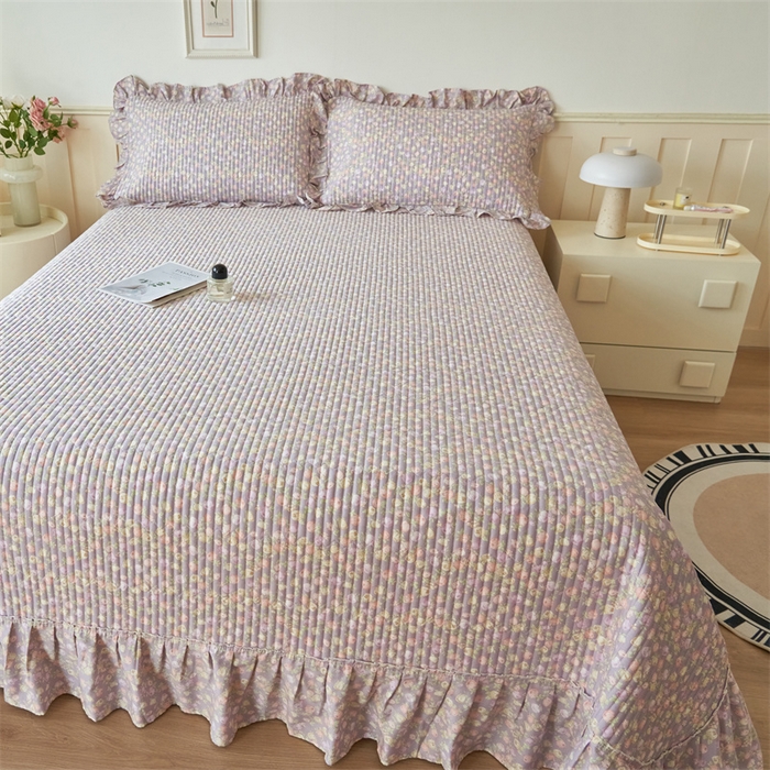 91家纺网 家纺一手货源 找家纺 恒爱家纺 2024新款全棉甜美少女单床盖 绝影