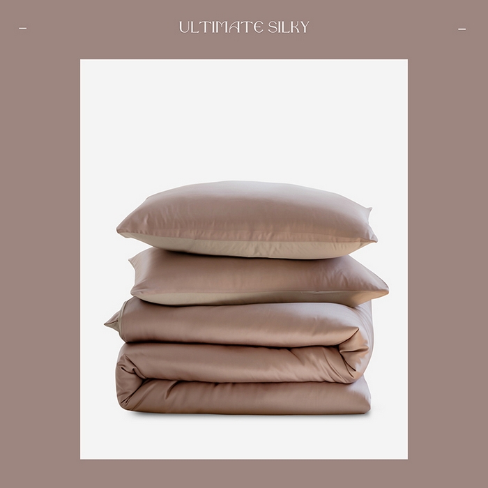 91家纺网 家纺一手货源 找家纺 咏绒家纺工厂店 2025新款60支奥地利兰精天丝单品系列--单被套 满天星紫-曙光银