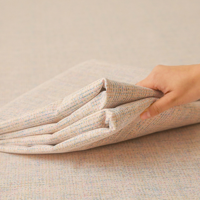 91家纺网 家纺一手货源 找家纺 金泰莱 2025新款锦柔老粗布床单老粗布凉席三件套漫莎