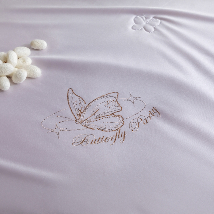 91家纺网 家纺一手货源 找家纺 野马寝具跨境电商专供 2025新款森氧冰蚕蚕丝被 紫色