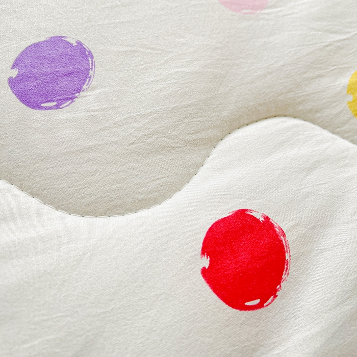 91家纺网 家纺一手货源 找家纺 玉海棠家纺 2025新款水洗皱皱纱印花夏被 被子被芯 波点小狗