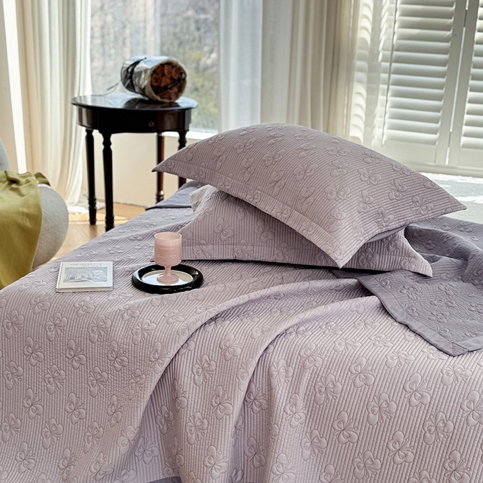 91家纺网 家纺一手货源 找家纺 琳可家居 花开蝶自来系列双面再生纤维素纤维床盖高温水洗两面可用 花开蝶自来-紫