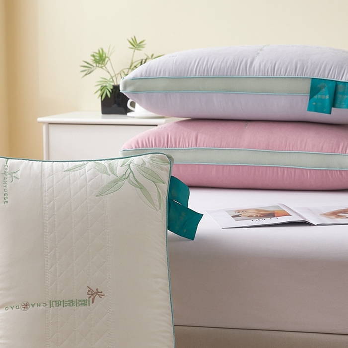 91家纺网 家纺一手货源 找家纺 （总）幸运草 2025新款热熔枕成人家用高枕可水洗可拆卸枕芯-茶颜悦色