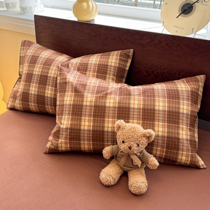 91家纺网 家纺一手货源 找家纺 呗旺鹿 2025新款学生季全棉纯棉40支跑量款巴恩风四件套 洛可可