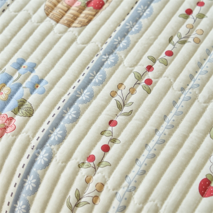 91家纺网 家纺一手货源 找家纺 恒爱家纺 2024新款全棉甜美少女单床盖 越畔之思