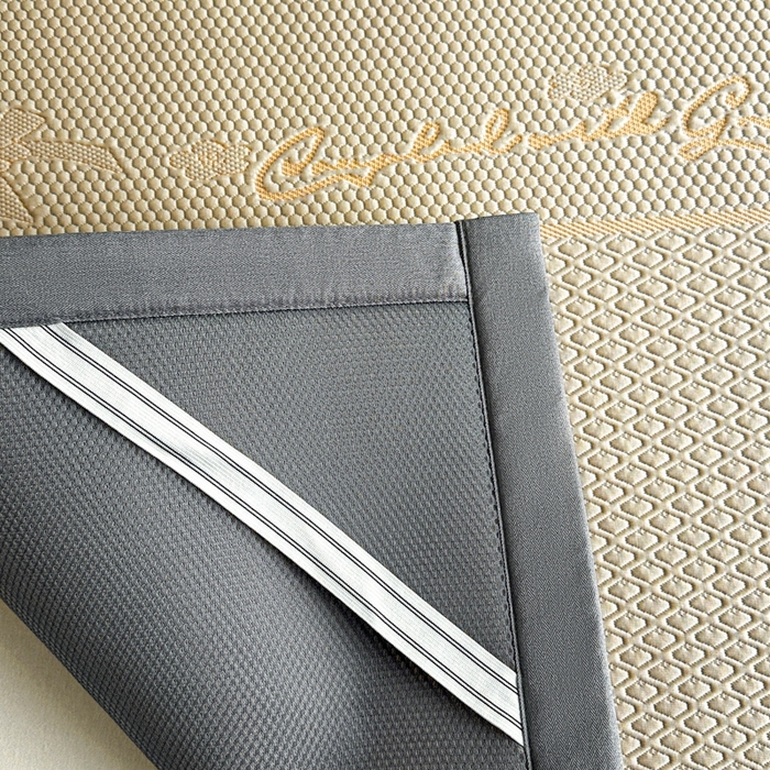 91家纺网 家纺一手货源 找家纺 欧邦 2025新款提花冰豆豆凉席三件套-幸运草 凉席款-幸运草-米