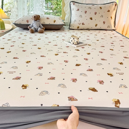 91家纺网 家纺一手货源 找家纺 （总）源舍家纺 2025新款冰豆豆斜纹数码印花席