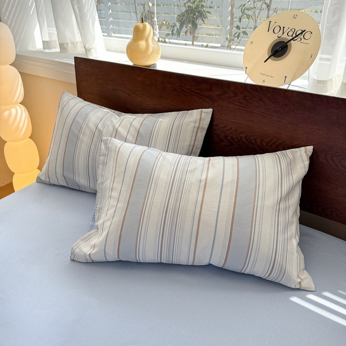 91家纺网 家纺一手货源 找家纺 呗旺鹿 2025新款学生季全棉纯棉40支跑量款巴恩风四件套 克洛伊